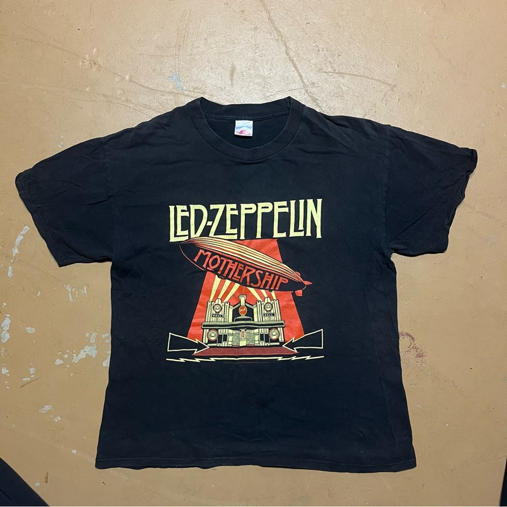 Led Zeppelin Mothership Black Short Sleeve Tee